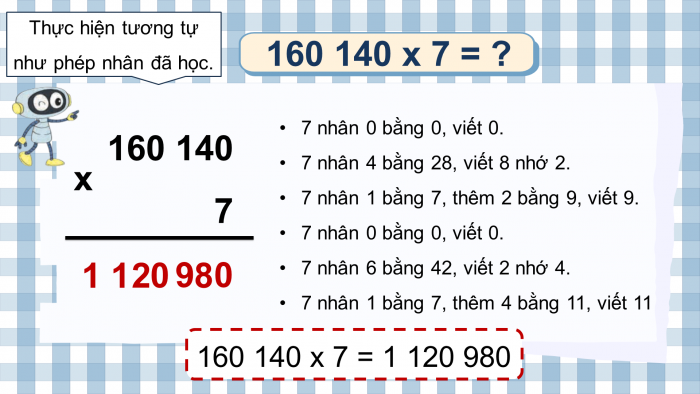 Giáo án điện tử Toán 4 kết nối Bài 38: Nhân với số có một chữ số