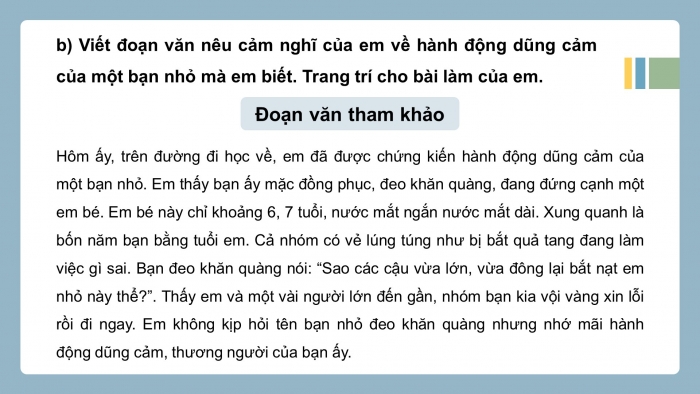 Giáo án điện tử Tiếng Việt 4 cánh diều Bài 12 Góc sáng tạo: Gương dũng cảm