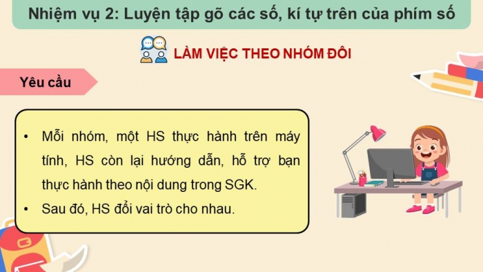 Giáo án điện tử Tin học 4 chân trời Bài 11B: Thực hành luyện tập gõ bàn phím