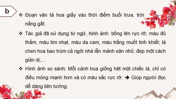 Giáo án điện tử Tiếng Việt 4 chân trời CĐ 6 Bài 3 Viết: Luyện tập viết đoạn văn cho bài văn miêu tả cây cối