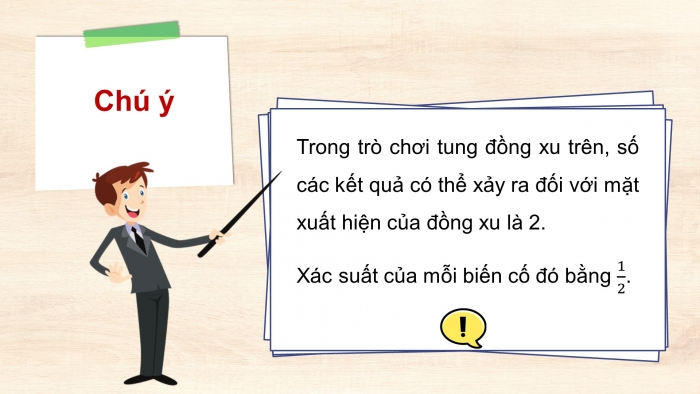 Giáo án điện tử Toán 8 cánh diều Chương 6 Bài 4: Xác suất của biến cố ngẫu nhiên trong một số trò chơi đơn giản