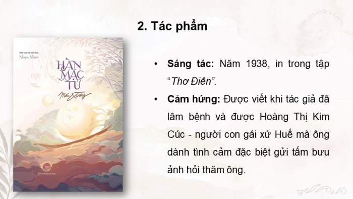 Giáo án điện tử Ngữ văn 11 cánh diều Bài 6 Đọc 3: Đây thôn Vĩ Dạ