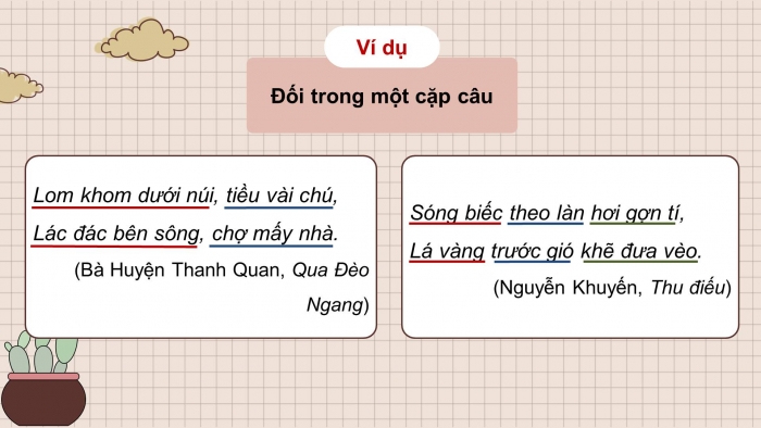 Giáo án điện tử Ngữ văn 11 kết nối Bài 6 TH tiếng Việt: Biện pháp tu từ lặp cấu trúc, biện pháp tu từ đối