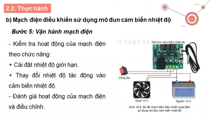 Giáo án điện tử Công nghệ 8 kết nối Bài 16: Mạch điện điều khiển sử dụng mô đun cảm biến (P2)
