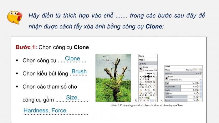 Giáo án điện tử Tin học ứng dụng 11 cánh diều Chủ đề E(ICT) Bài 2: Tẩy xoá ảnh trong GIMP