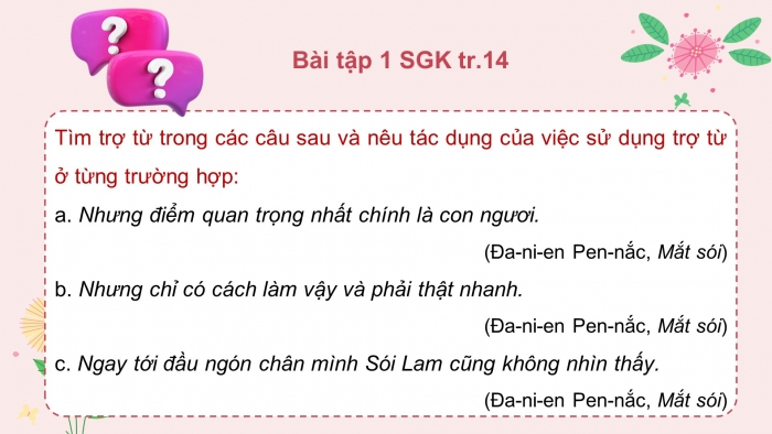 Giáo án điện tử Ngữ văn 8 kết nối Bài 6 : Thực hành tiếng Việt trang 14