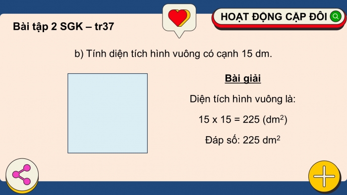 Giáo án điện tử Toán 4 cánh diều Bài 68: Đề-xi-mét vuông