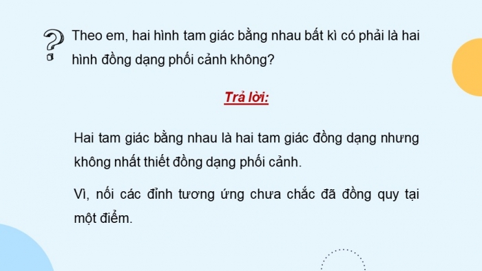 Giáo án điện tử Toán 8 kết nối Bài 37: Hình đồng dạng