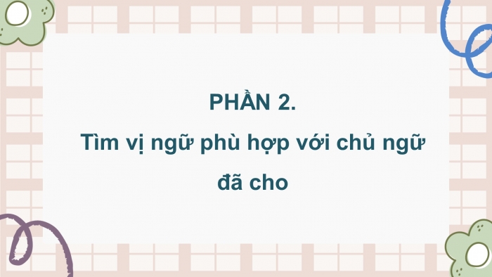 Giáo án điện tử Tiếng Việt 4 chân trời CĐ 5 Bài 7 Luyện từ và câu: Luyện tập về vị ngữ