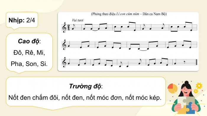 Giáo án điện tử Âm nhạc 8 cánh diều Bài 10 Tiết 1: Luyện đọc nhạc có tiết tấu đảo phách; Bài đọc nhạc số 5; Bài hoà tấu số 5