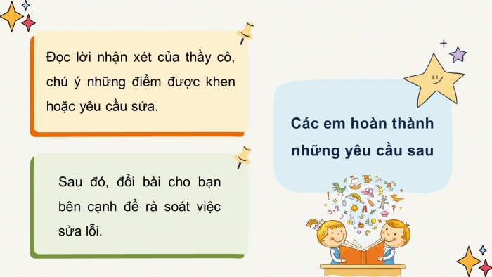 Giáo án điện tử Tiếng Việt 4 kết nối Bài 26 Viết: Trả bài viết đoạn văn tưởng tượng