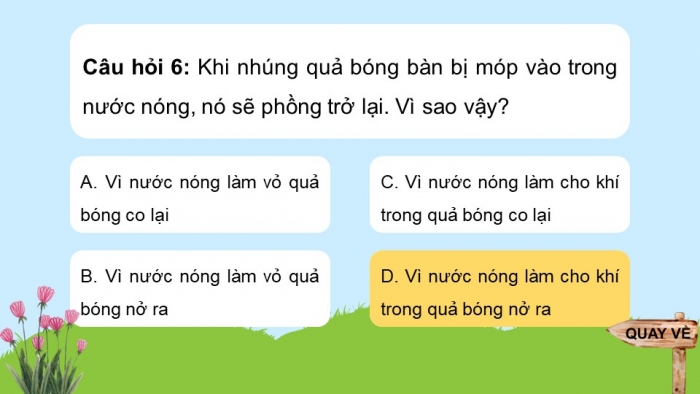 Giáo án điện tử KHTN 8 cánh diều: Bài tập chủ đề 6