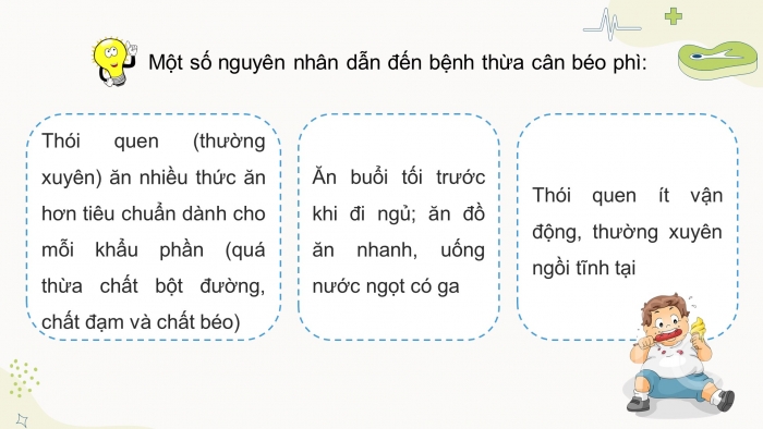 Giáo án điện tử Khoa học 4 kết nối Bài 25: Một số bệnh liên quan đến dinh dưỡng