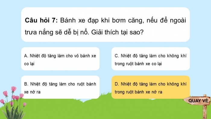 Giáo án điện tử KHTN 8 cánh diều: Bài tập chủ đề 6