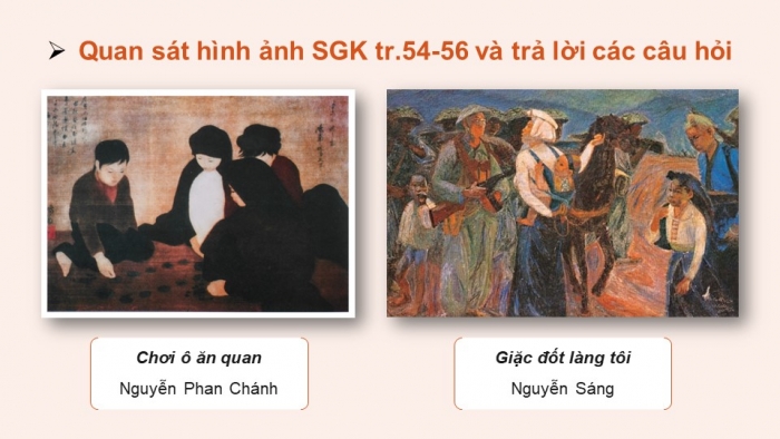 Giáo án điện tử Mĩ thuật 8 kết nối Bài 13: Một số tác giả, tác phẩm mĩ thuật Việt Nam thời kì hiện đại 