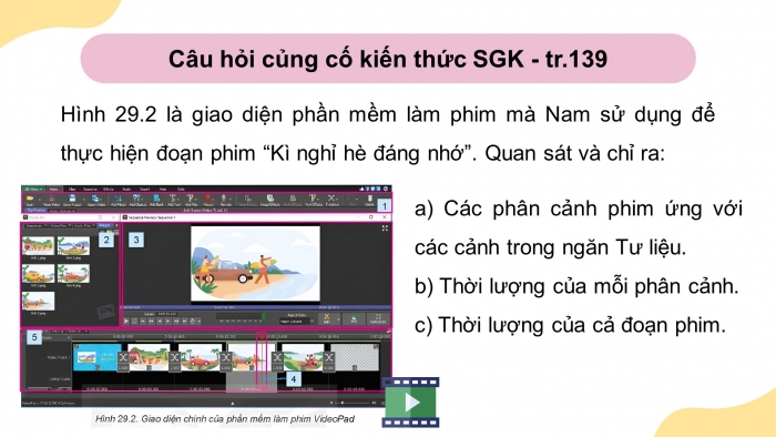 Giáo án điện tử Tin học ứng dụng 11 kết nối Bài 29: Khám phá phần mềm làm phim