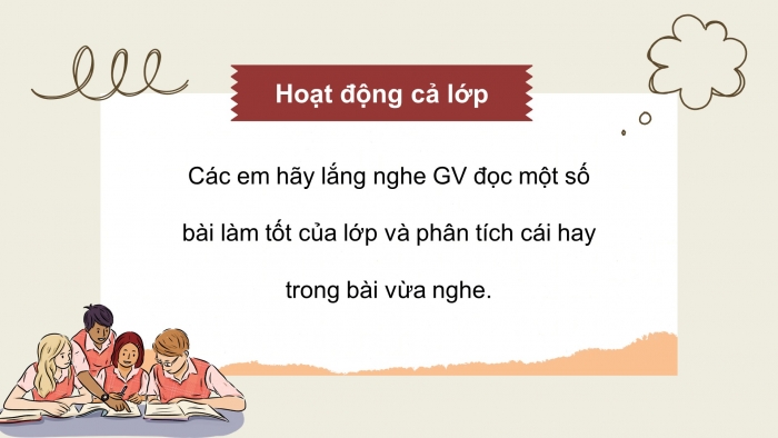 Giáo án điện tử Tiếng Việt 4 kết nối Bài 26 Viết: Trả bài viết đoạn văn tưởng tượng