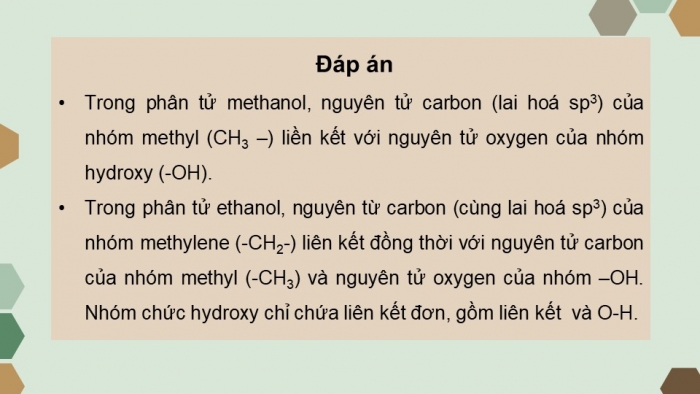 Giáo án điện tử Hoá học 11 chân trời bài 16: Alcohol (P1)