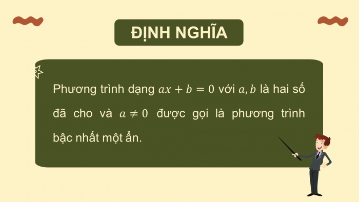 Giáo án điện tử Toán 8 cánh diều Chương 7 Bài 1: Phương trình bậc nhất một ẩn