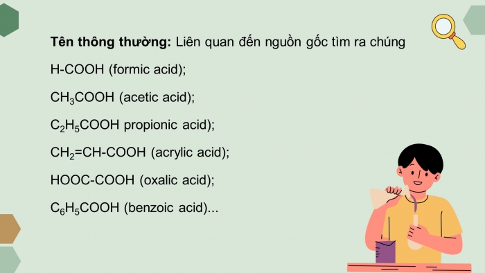 Giáo án điện tử Hoá học 11 chân trời Bài 19: Carboxylic acid