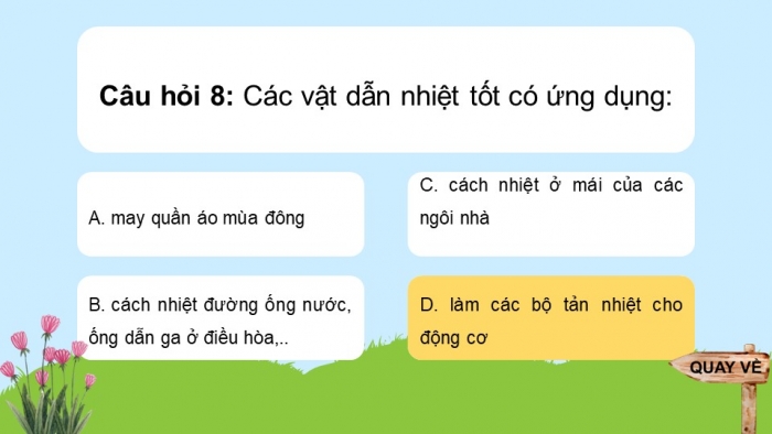 Giáo án điện tử KHTN 8 cánh diều: Bài tập chủ đề 6