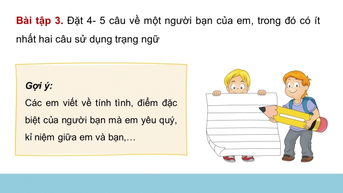 Giáo án điện tử Tiếng Việt 4 chân trời CĐ 8 Bài 4 Luyện từ và câu: Luyện tập về trạng ngữ