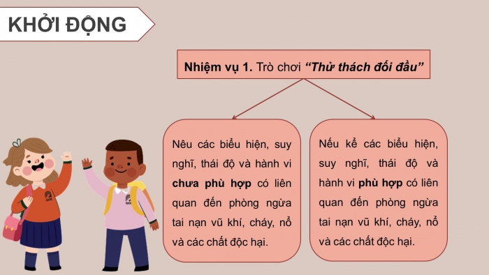 Giáo án điện tử Công dân 8 chân trời Bài 9: Phòng ngừa tai nạn vũ khí, cháy, nổ và các chất độc hại