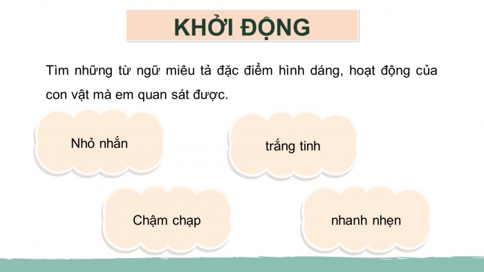 Giáo án điện tử Tiếng Việt 4 chân trời CĐ 7 Bài 2 Viết: Quan sát, tìm ý cho bài văn miêu tả con vật