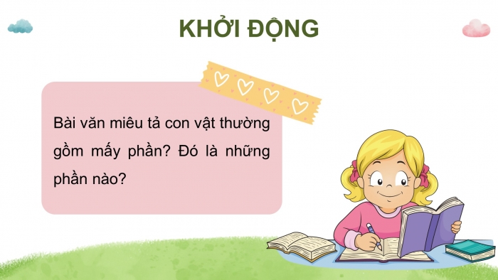 Giáo án điện tử Tiếng Việt 4 chân trời CĐ 7 Bài 5 Viết: Luyện tập viết đoạn văn cho bài văn miêu tả con vật