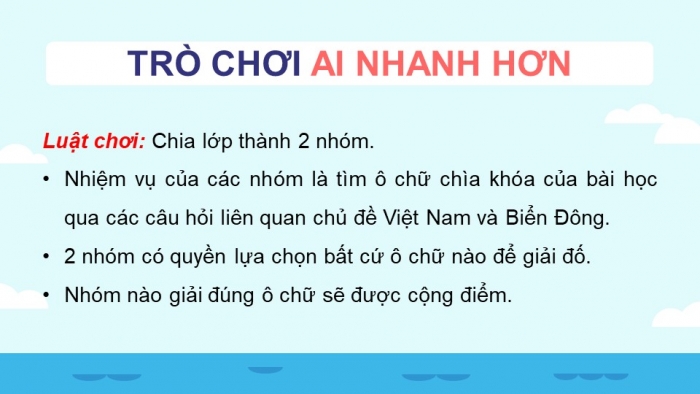 Giáo án điện tử Lịch sử 11 chân trời Bài 13: Việt Nam và Biển Đông (P1)