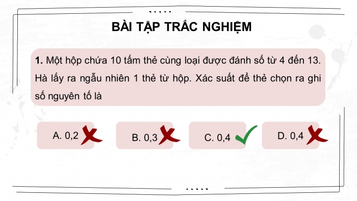 Giáo án điện tử Toán 8 chân trời: Bài tập cuối chương 9