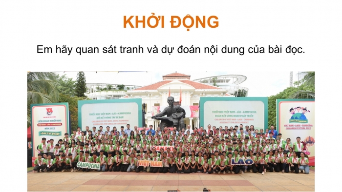 Giáo án điện tử Tiếng Việt 4 chân trời CĐ 8 Bài 2 Đọc: Vòng tay bè bạn