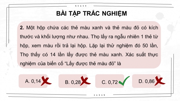 Giáo án điện tử Toán 8 chân trời: Bài tập cuối chương 9