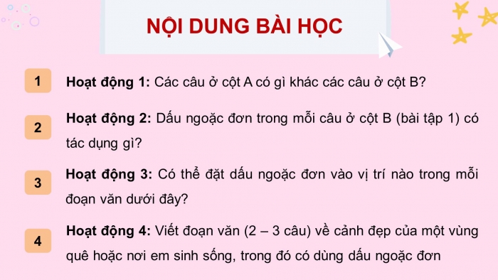 Giáo án điện tử Tiếng Việt 4 kết nối Bài 21 Luyện từ và câu: Dấu ngoặc đơn 