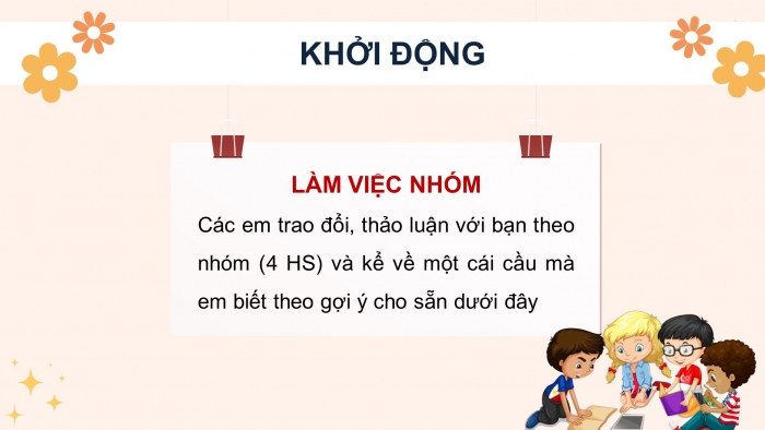 Giáo án điện tử Tiếng Việt 4 kết nối Bài 22 Đọc: Cái cầu