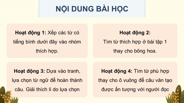 Giáo án điện tử Tiếng Việt 4 kết nối Bài 25 Luyện từ và câu: Lựa chọn từ ngữ