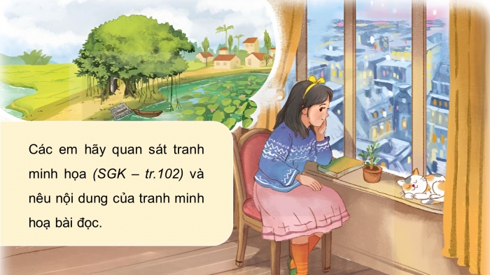 Giáo án điện tử Tiếng Việt 4 kết nối Bài 24 Đọc: Quê ngoại