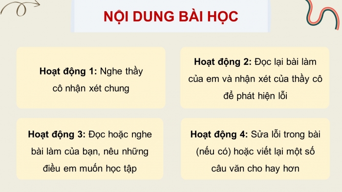 Giáo án điện tử Tiếng Việt 4 kết nối Bài 26 Viết: Trả bài viết đoạn văn tưởng tượng