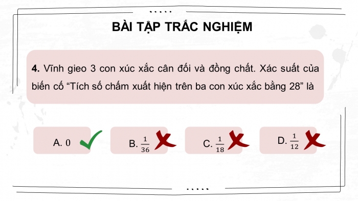 Giáo án điện tử Toán 8 chân trời: Bài tập cuối chương 9