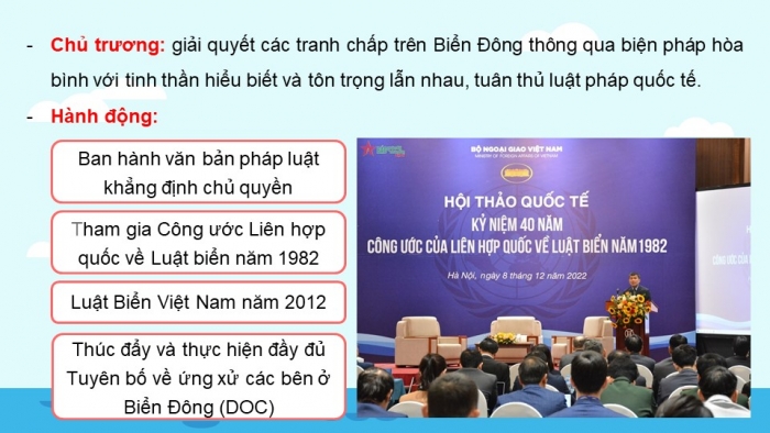 Giáo án điện tử Lịch sử 11 kết nối Bài 13: Việt Nam và Biển Đông (P3)