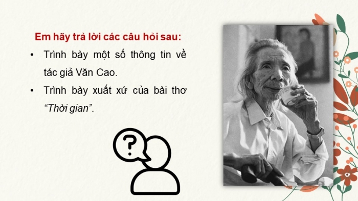 Giáo án điện tử Ngữ văn 11 chân trời Bài 8 Đọc 2: Thời gian