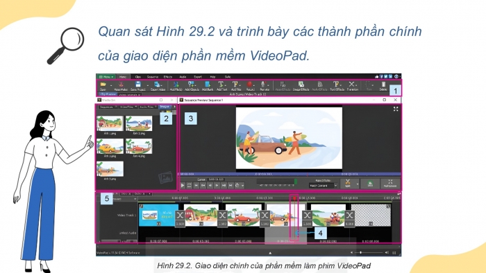 Giáo án điện tử Tin học ứng dụng 11 kết nối Bài 29: Khám phá phần mềm làm phim