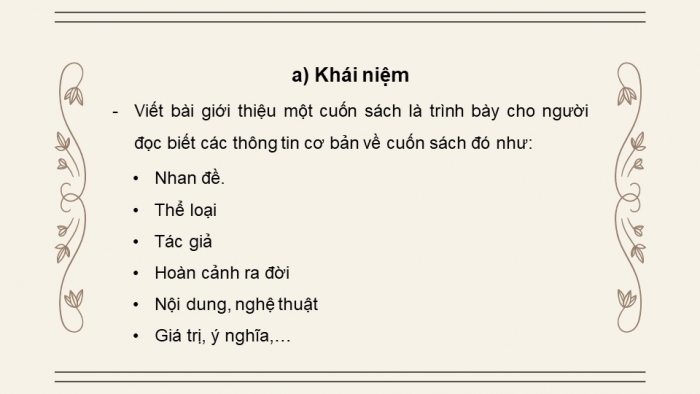 Giáo án điện tử Ngữ văn 8 cánh diều Bài 10 Viết: Viết bài giới thiệu một cuốn sách