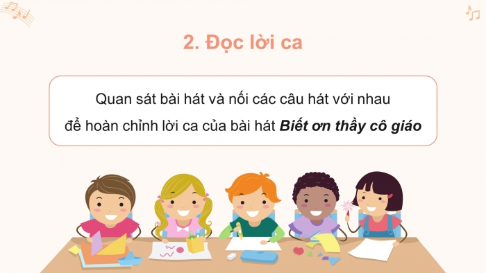 Giáo án điện tử Âm nhạc 4 cánh diều Tiết 31: Hát: Biết ơn thầy cô giáo