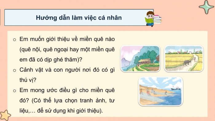 Giáo án điện tử Tiếng Việt 4 kết nối Bài 18 Nói và nghe: Những miền quê yêu dấu