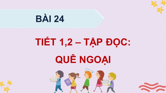 Giáo án điện tử Tiếng Việt 4 kết nối Bài 24 Đọc: Quê ngoại