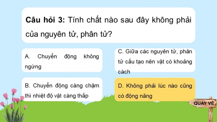 Giáo án điện tử KHTN 8 cánh diều: Bài tập chủ đề 6