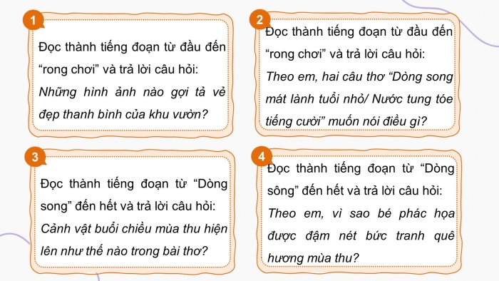 Giáo án điện tử Tiếng Việt 4 chân trời: Ôn tập cuối năm học