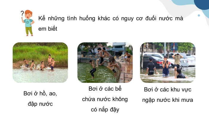 Giáo án điện tử Khoa học 4 kết nối Bài 27: Phòng tránh đuối nước 