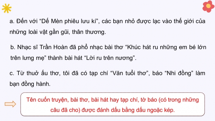 Giáo án điện tử Tiếng Việt 4 kết nối Bài 19 Luyện từ và câu: Dấu ngoặc kép